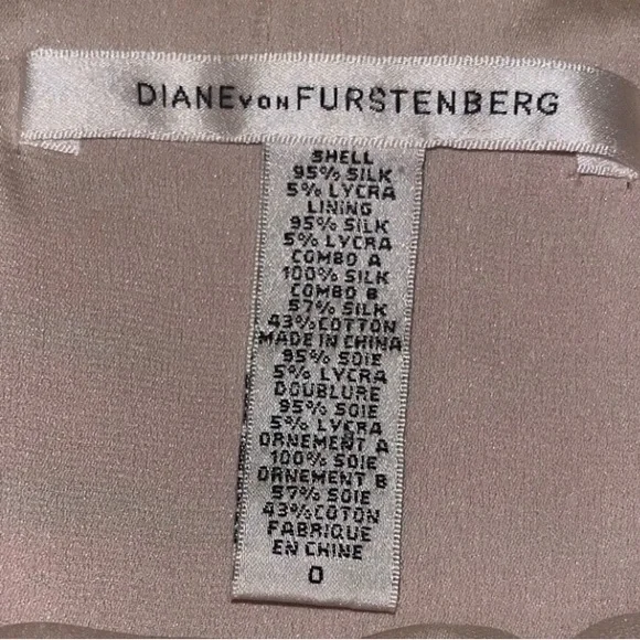 Diane von Furstenberg Silk Fit & Flare Dress | Red & Floral Stripe | Size 0 - Picture 3 of 11